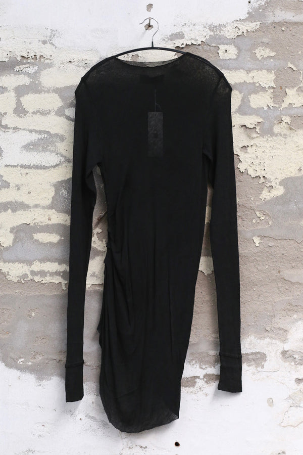 Marc Le Bihan High Neck Draped T-Shirt 2814 MLB-2814-H24-BLACK